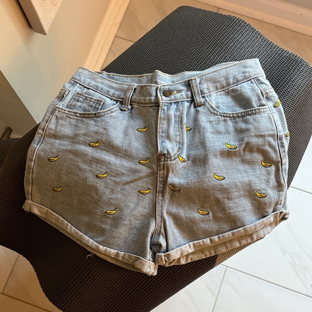 Banana High Waisted Shorts
